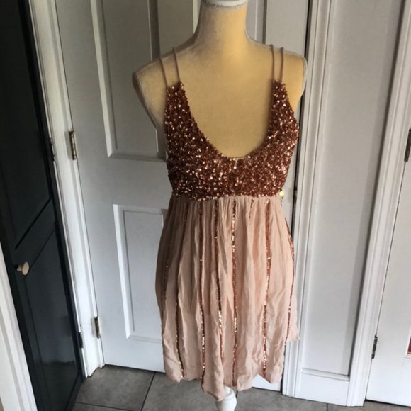 FREE PEOPLE Glitter Girl Sequin Slipdress - Picture 4 of 5